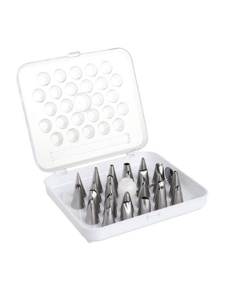 Boîte de 26 douilles pâtissières Vogue - inox