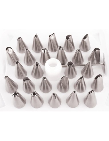 Boîte de 26 douilles pâtissières Vogue - inox