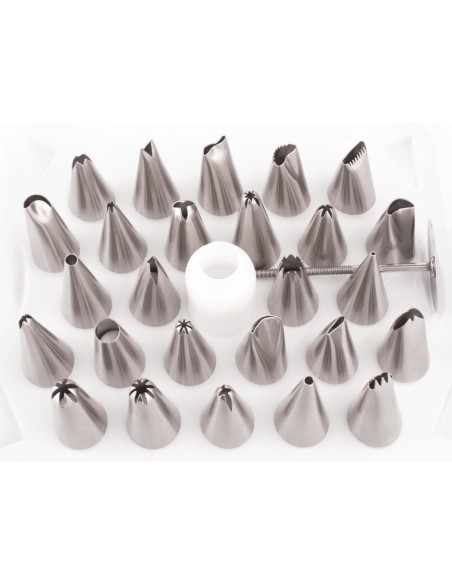 Boîte de 26 douilles pâtissières Vogue - inox