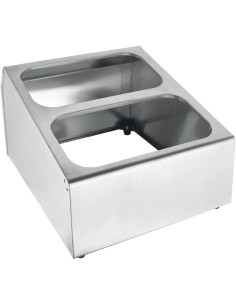 Support bacs GN Vogue carré - Acier inoxydable