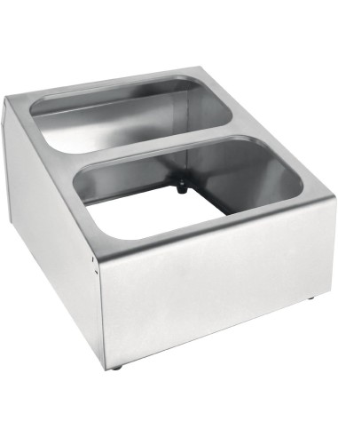 Support bacs GN Vogue carré - Acier inoxydable