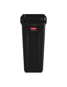Collecteur de recyclage Rubbermaid Slim Jim noir 60L 2