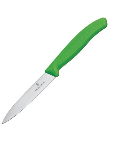 Couteau d'office vert Victorinox 10 cm - Haute qualité