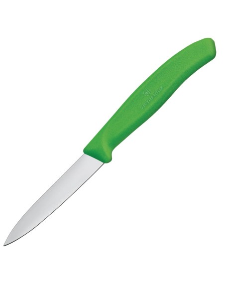Couteau d'office vert Victorinox 8 cm - qualité suisse