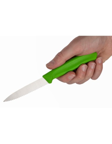 Couteau d'office Victorinox vert 80mm à lame dentée