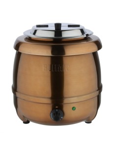 Marmite à soupe Buffalo 10 L finition cuivrée - CHR