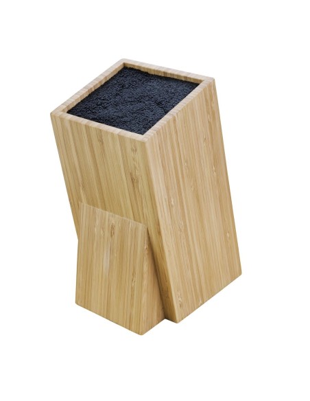 Bloc couteaux universel en bambou Vogue - solide et pratique