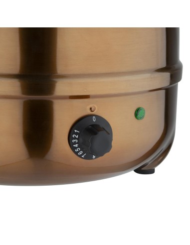 Marmite à soupe Buffalo 10 L finition cuivrée - CHR