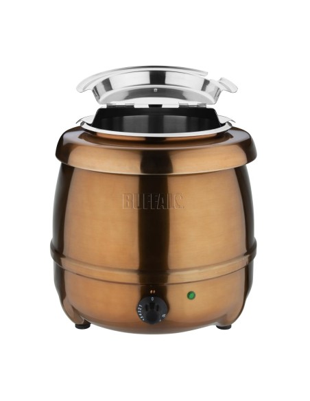 Marmite à soupe Buffalo 10 L finition cuivrée - CHR