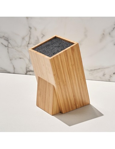 Bloc couteaux universel en bambou Vogue - solide et pratique