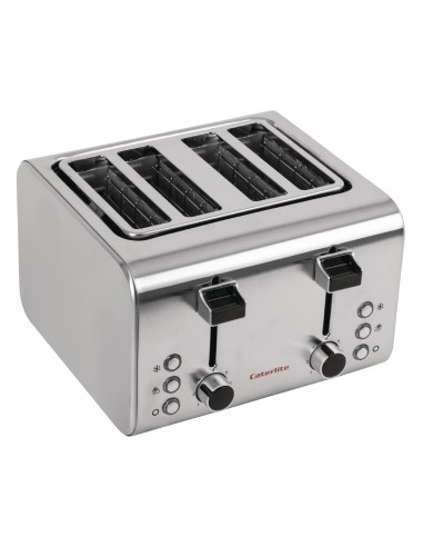 Grille-pain inox Caterlite 4 tranches - 1,6kW