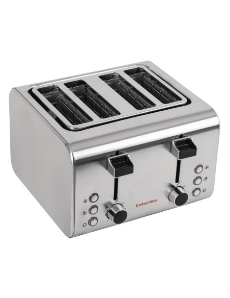 Grille-pain inox Caterlite 4 tranches - 1,6kW