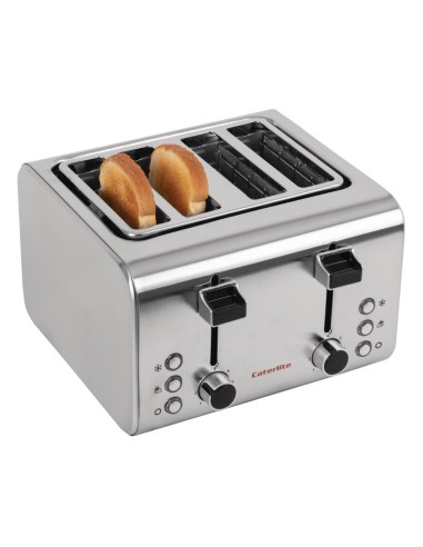 Grille-pain inox Caterlite 4 tranches - 1,6kW