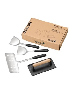 Kit plancha 4 ustensiles Deglon - Accessoires barbecue