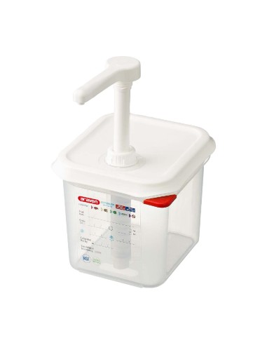 Distributeur de sauce Araven GN 1/6 transparent 2,6 L