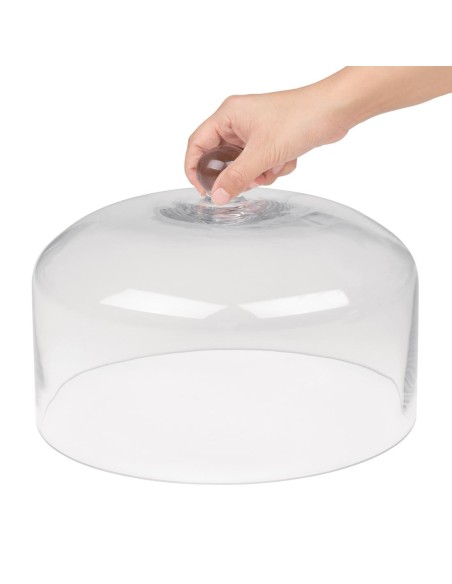 Cloche à gâteau en verre Olympia - Présentoir élégant