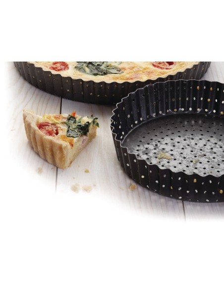 Moule à quiche Crusty Bake Masterclass 300mm - Acier carbone