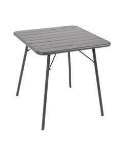 Table à lattes carrée Bolero 700mm gris - Intérieur/Extérieur