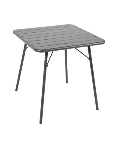 Table à lattes carrée Bolero 700mm gris - Intérieur/Extérieur