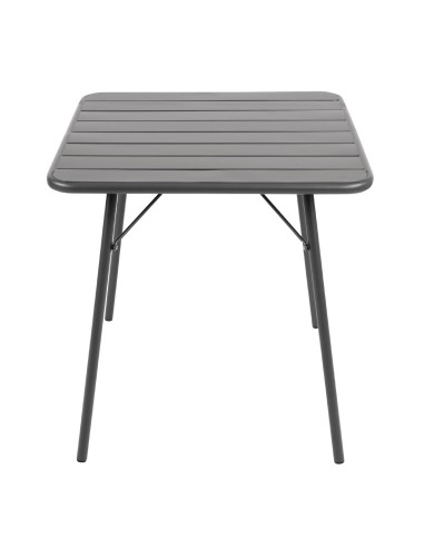 Table à lattes carrée Bolero 700mm gris - Intérieur/Extérieur