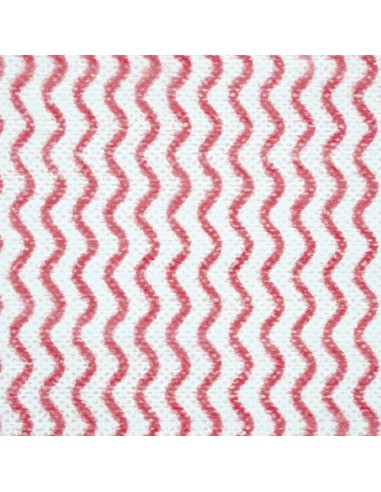 Chiffons non tissés Jantex rouges - rouleau 100 pcs