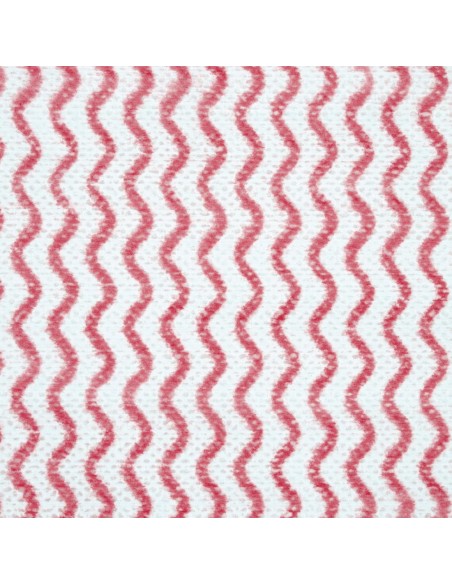 Chiffons non tissés Jantex rouges - rouleau 100 pcs