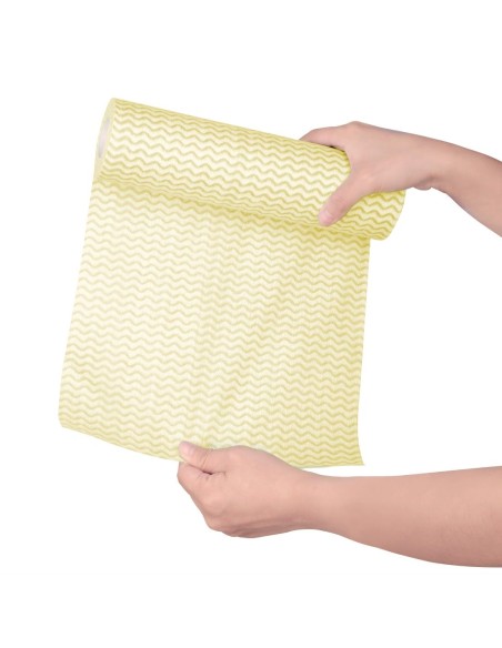 Chiffons non tissés Jantex jaunes - 100 pcs