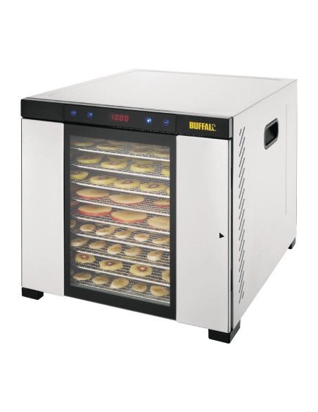 Déshydrateur alimentaire inox Buffalo 1kW - 10 plateaux