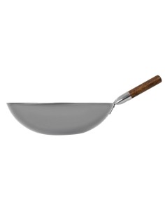 Wok fond hémisphérique Londonwok 38 cm - acier doux 2