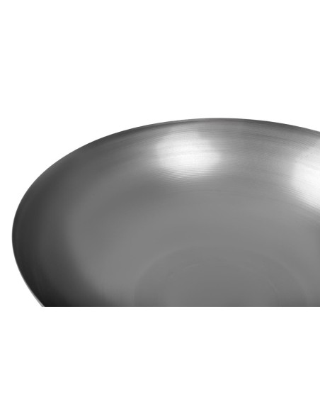 Wok fond hémisphérique Londonwok 38 cm - acier doux