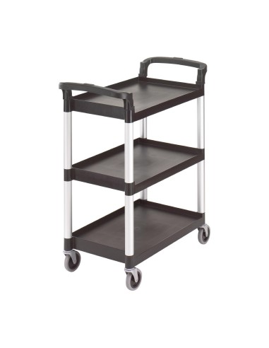 Chariot de service 3 niveaux noir Cambro - 136 kg