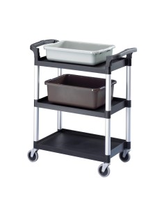 Chariot de service 3 niveaux noir Cambro - 136 kg 2