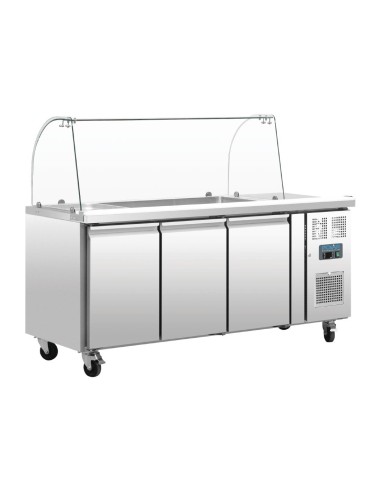 Comptoir réfrigéré GN 3 portes Polar Série U