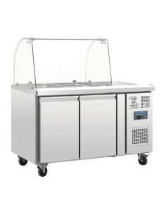 Comptoir réfrigéré GN 2 portes Polar Série U - 2 x GN 1/1