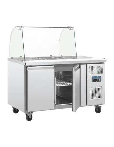 Comptoir réfrigéré GN 2 portes Polar Série U - 2 x GN 1/1
