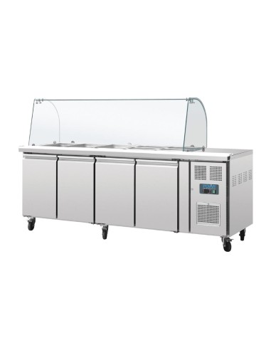 Comptoir réfrigéré GN 4 portes Polar Série U