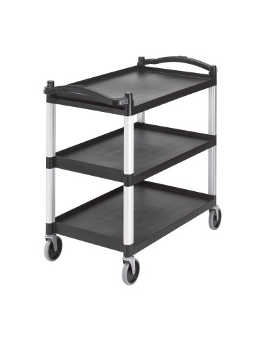 Chariot utilitaire 3 niveaux noir Cambro BC340KD110