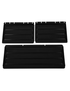 Jeu de panneaux d'étagère pour chariot Cambro - Noir