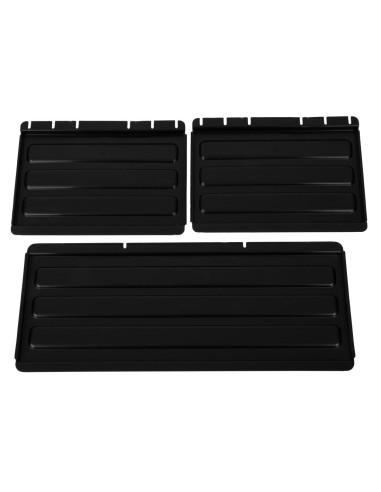 Jeu de panneaux d'étagère pour chariot Cambro - Noir
