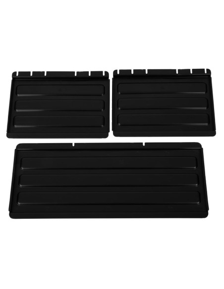 Jeu de panneaux d'étagère pour chariot Cambro - Noir