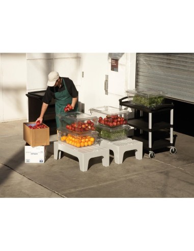 Chariot utilitaire 3 niveaux noir Cambro BC340KD110