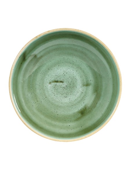 Assiettes coupes Churchill Stonecast Samphire Green 182mm