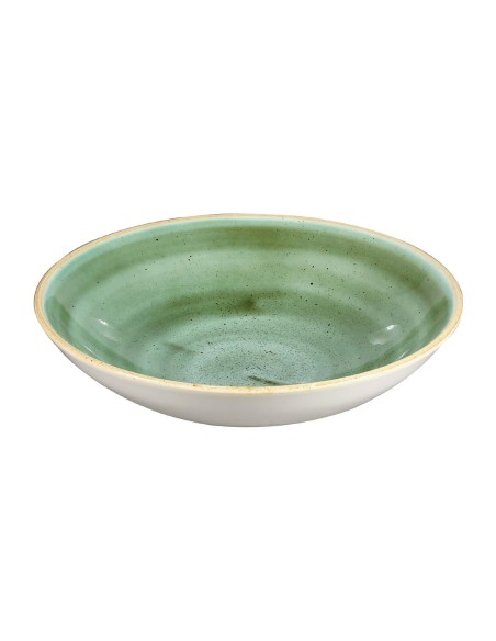 Assiettes coupes Churchill Stonecast Samphire Green 182mm