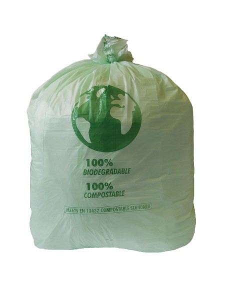 Grands sacs poubelle compostables Jantex 90L - Lot de 20