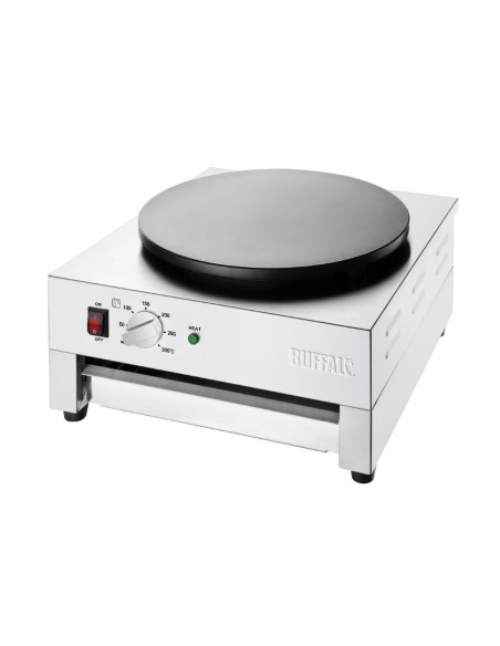 Crêpière Buffalo 3kW - Plaque en fonte antiadhésive
