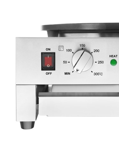 Crêpière Buffalo 3kW - Plaque en fonte antiadhésive