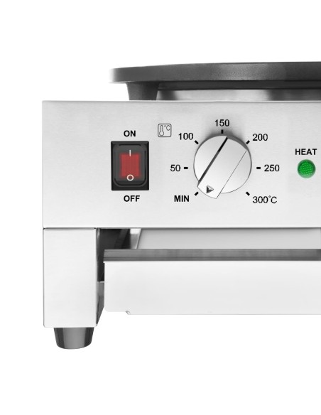 Crêpière Buffalo 3kW - Plaque en fonte antiadhésive