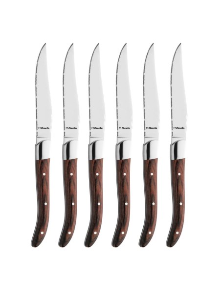 Couteaux à steak Amefa Royal palissandre - lot de 6