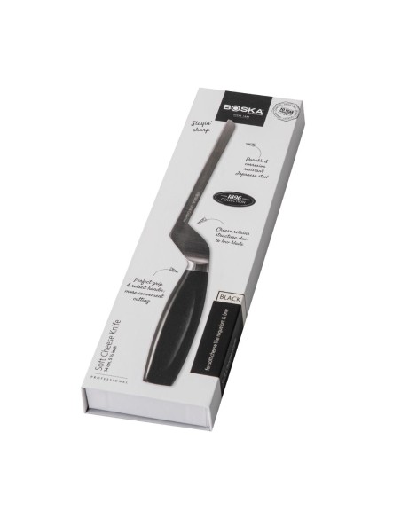 Couteau à fromage pâte molle Boska 140 mm - manche noir