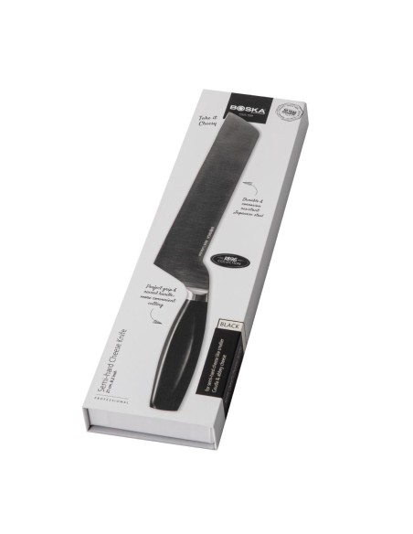 Couteau à fromage Boska noir 140 mm - polyvalent